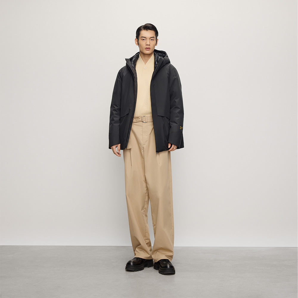 Wind Shell - Cropped mid-thigh men‘s down jacket