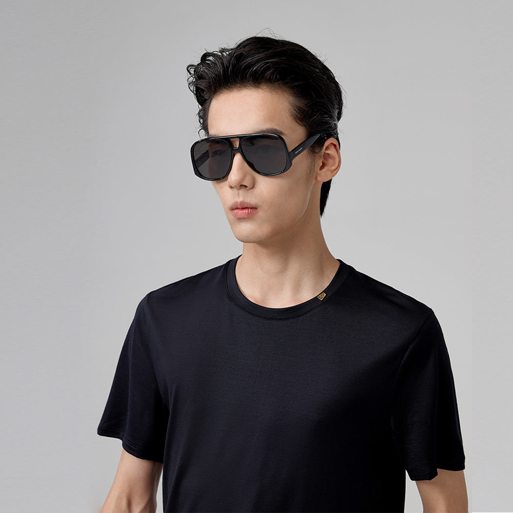 LIL BLACKGOLD - Tech-wool  Man‘s T-Shirt