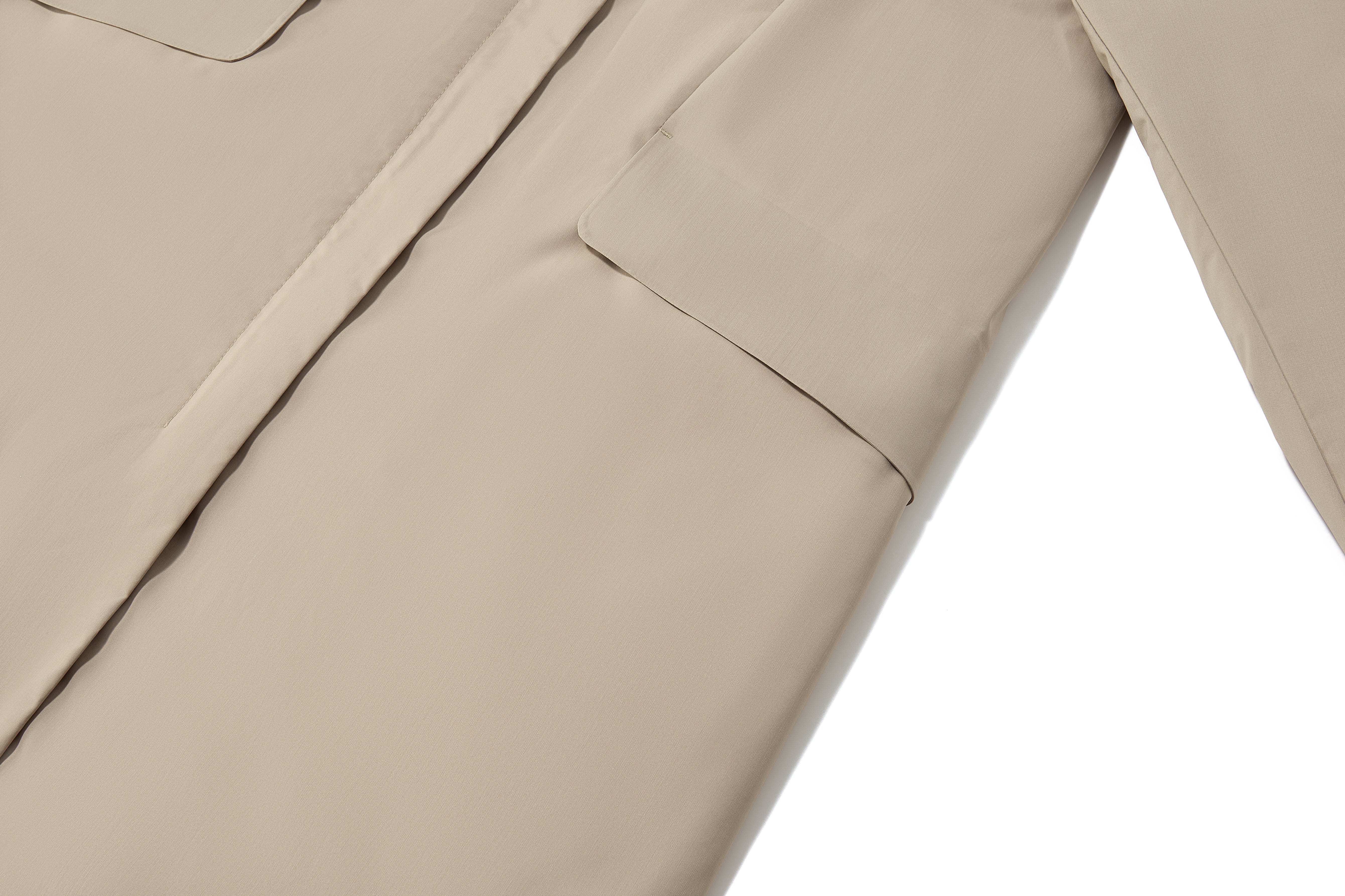 Future Wool - light Shell- Trench coat style