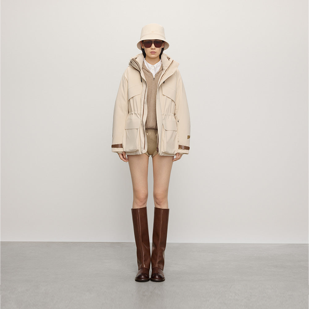 Wind Shell -High-cut mid-thigh down coat