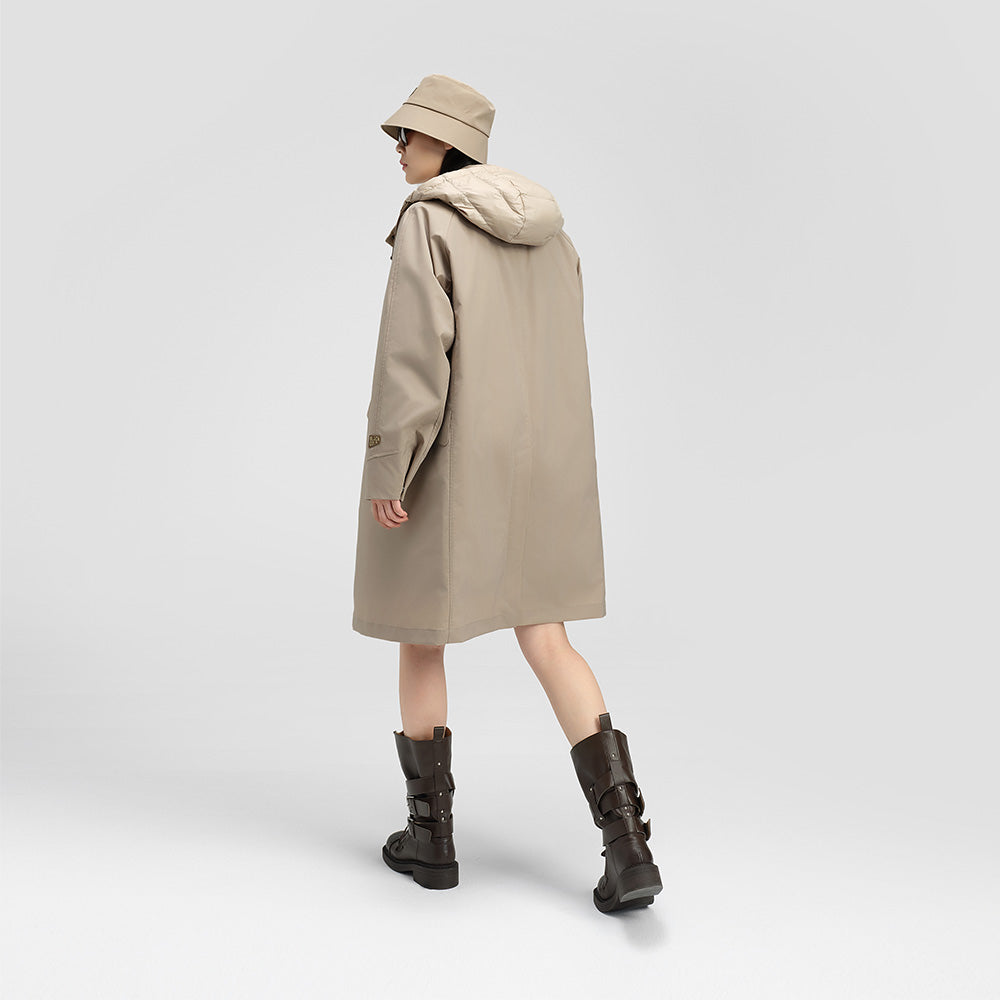 Future Wool - light Shell- Trench coat style