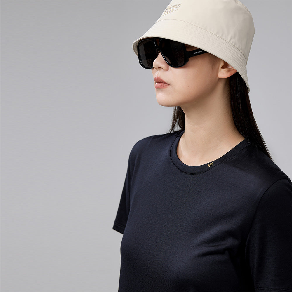 LIL BLACKGOLD - Tech-wool T-Shirt