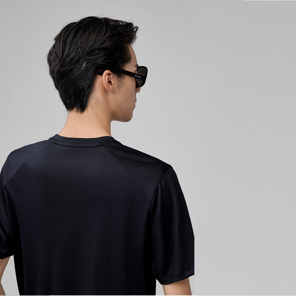 LIL BLACKGOLD - Tech-wool  Man‘s T-Shirt