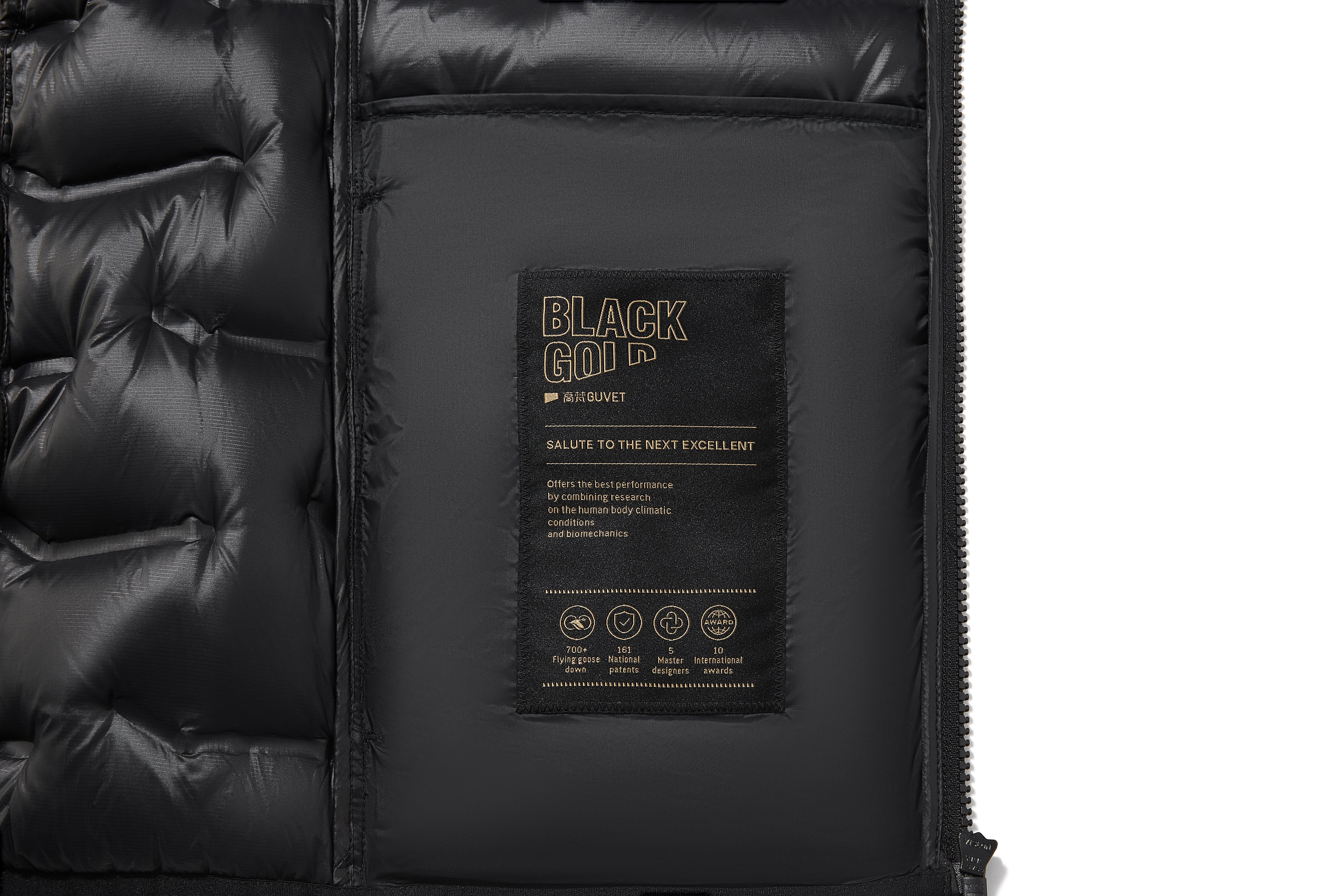 Lil Black Gold -  Laser-Fused Puff Vest